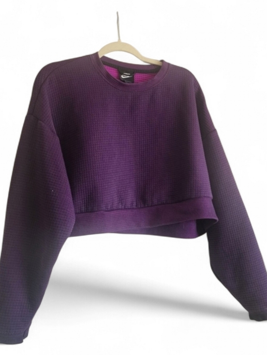 Nike Tops - Nike Purple Oversized Cropped Hoodie